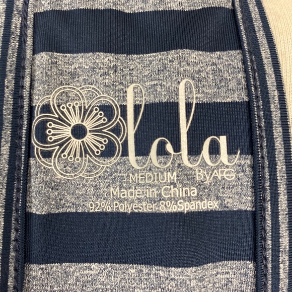 Lola Striped Athletic Dress Tennis Ruched - Picture 4 of 4